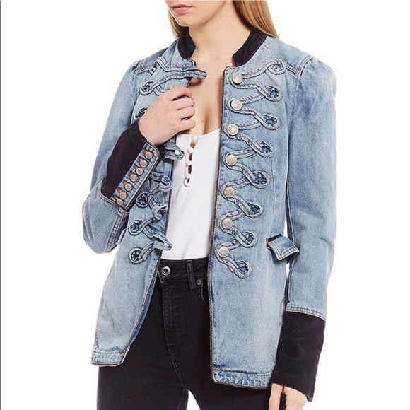 Fp Seamed Structured Denim Jacket 